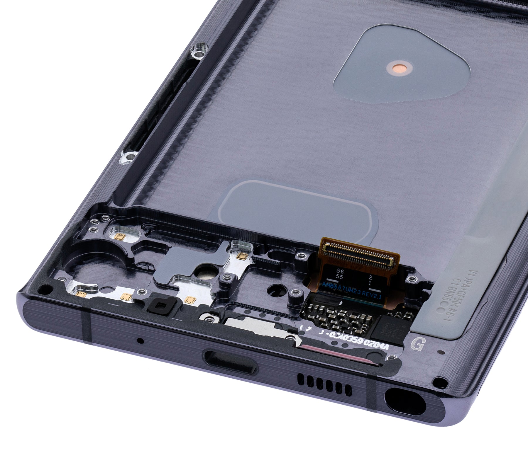 OLED Assembly With Frame Compatible For Samsung Galaxy Note 20 5G (Blemish: Grade B) (Mystic Gray)