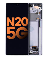 OLED Assembly With Frame Compatible For Samsung Galaxy Note 20 5G (Blemish: Grade B) (Mystic Gray)