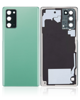 Replacement Back Cover Glass With Camera Lens Compatible For Samsung Galaxy Note 20 5G (No Logo) (Vemake) (Mystic Green)