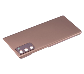 Replacement Back Cover Glass With Camera Lens Compatible For Samsung Galaxy Note 20 5G (No Logo) (Vemake) (Mystic Bronze)