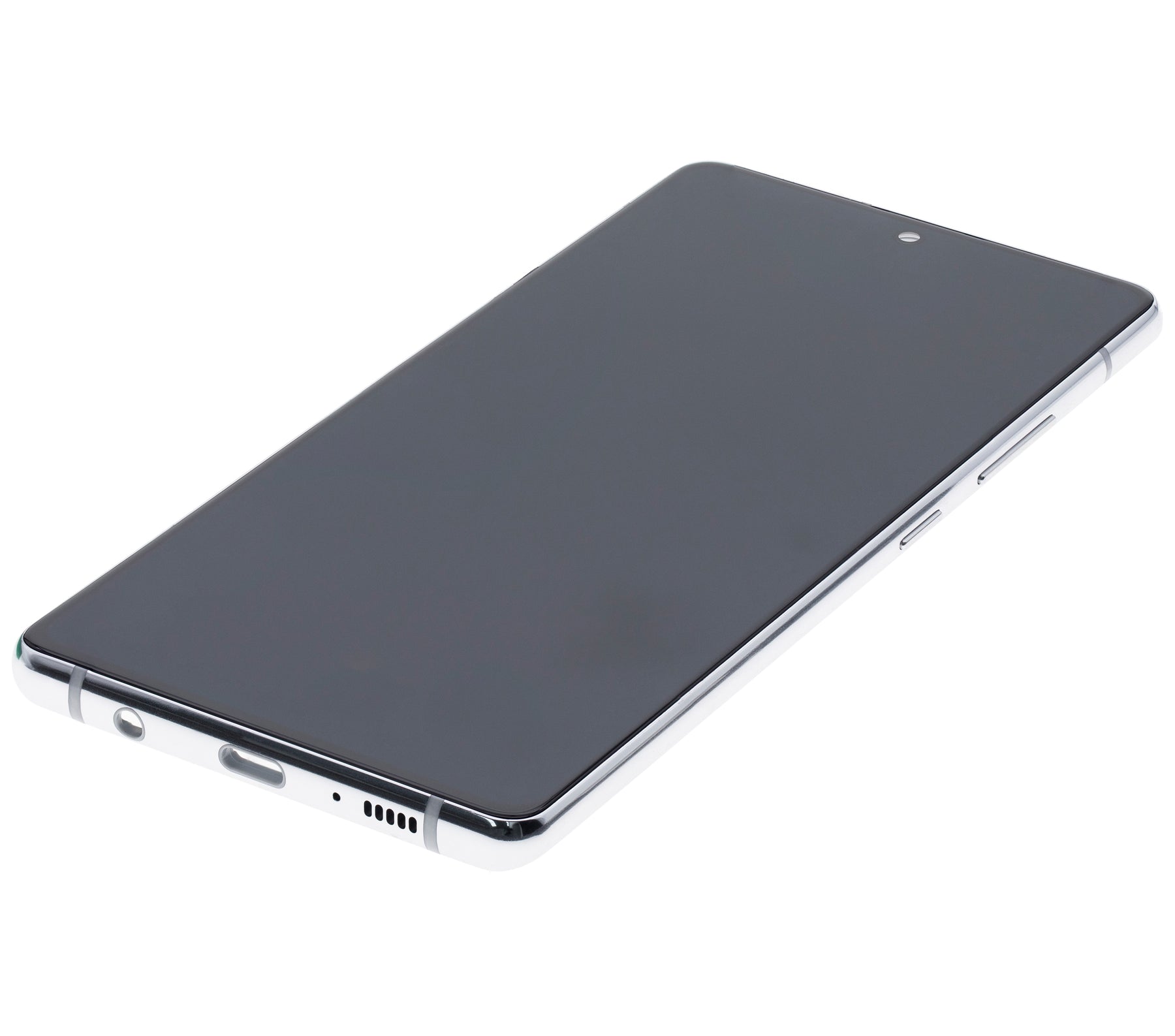 OLED Assembly With Frame Compatible For Samsung Galaxy A71 5G (A716U / 2020) (Refurbished) (Prism Cube Silver)