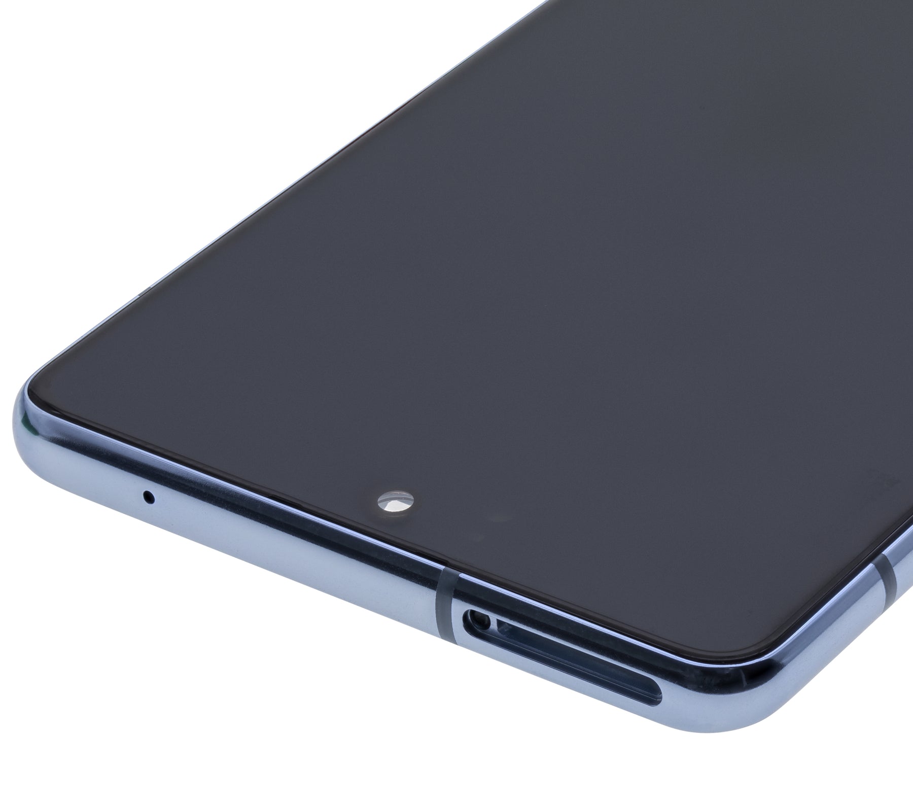 OLED Assembly With Frame Compatible For Samsung Galaxy A71 5G Replacement(A716U / 2020) (Refurbished) (Prism Cube Blue)