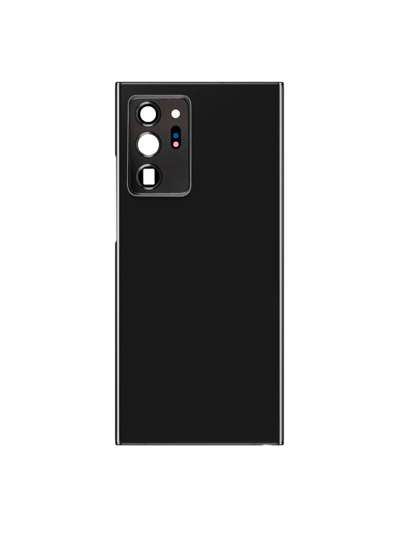 Replacement Back Cover Glass With Camera Lens Compatible For Samsung Galaxy Note 20 Ultra (No Logo) (Vemake) (Mystic Black)