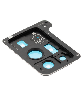 Replacement Back Camera Lens With Cover Bezel Ring Compatible For Samsung Galaxy Note 20 Ultra (Mystic Black)