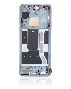 Replacement OLED Assembly With Frame Compatible For OnePlus 8T (Refurbished) (Lunar Silver)