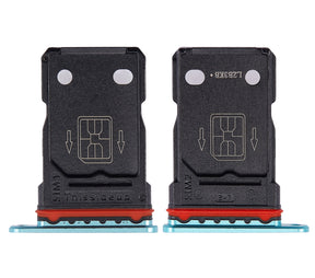 Dual Sim Card Tray Compatible For OnePlus 8T Replacement (Aquamarine Green)