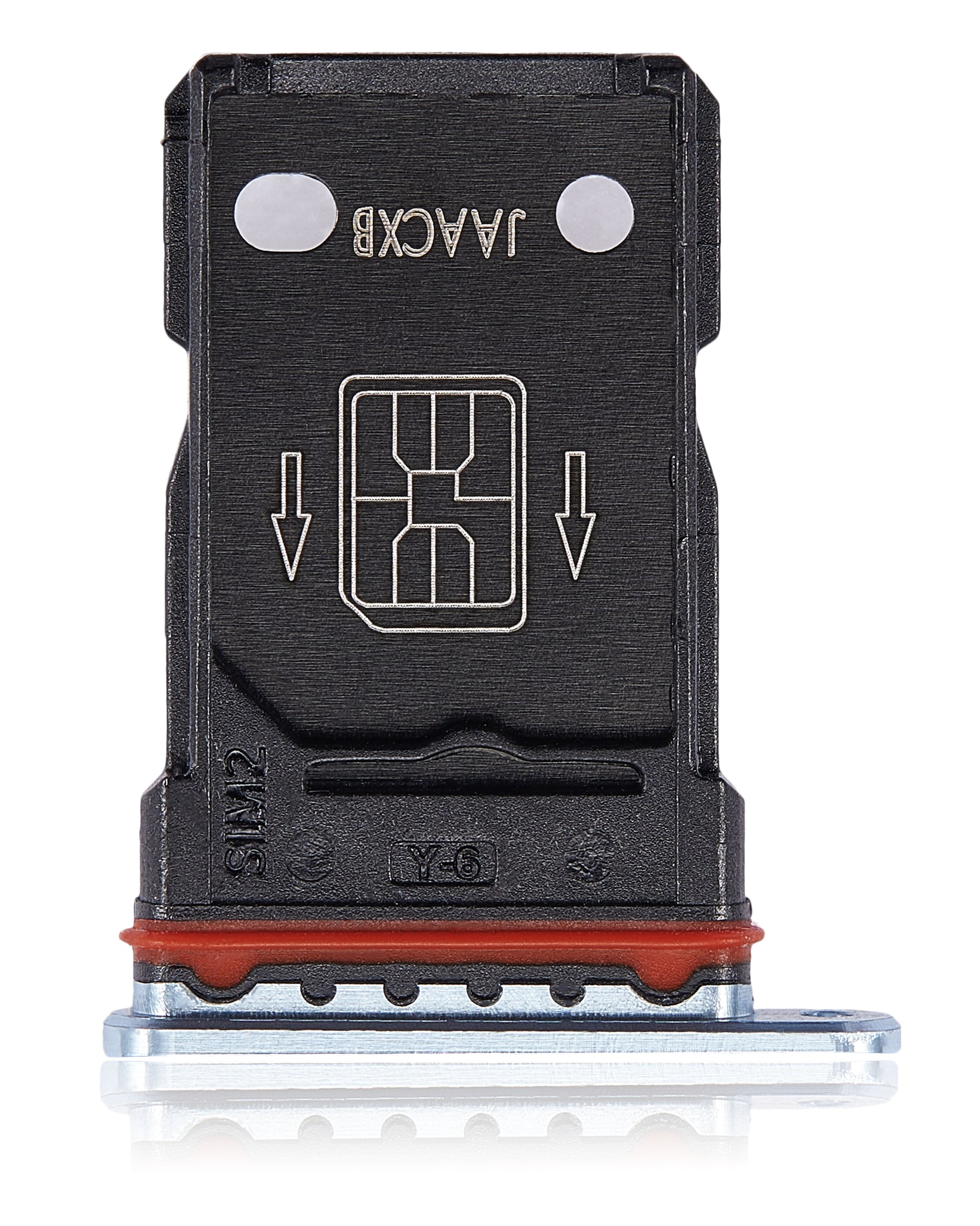 Dual Sim Card Tray Compatible For OnePlus 8T Replacement (Lunar Silver)