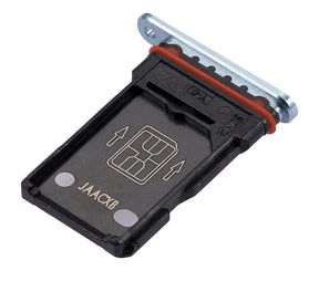 Dual Sim Card Tray Compatible For OnePlus 8T Replacement (Lunar Silver)