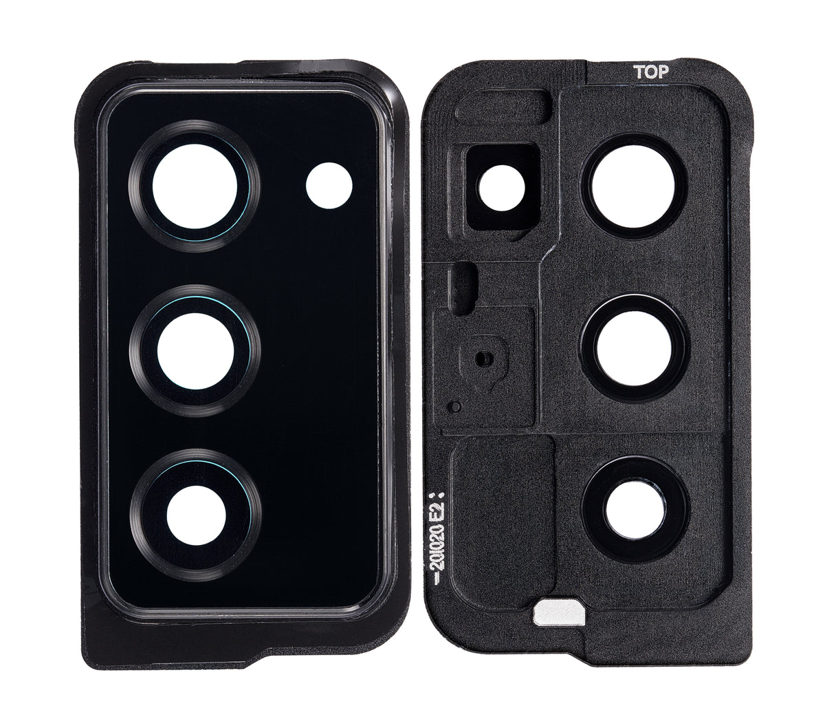 Back Camera Lens With Cover Bezel Ring Compatible For Samsung Galaxy Z Fold 2 5G Replacement (F916) (Mystic Black)