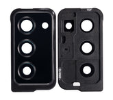 Back Camera Lens With Cover Bezel Ring Compatible For Samsung Galaxy Z Fold 2 5G Replacement (F916) (Mystic Black)