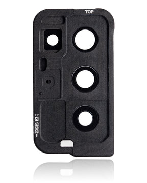 Back Camera Lens With Cover Bezel Ring Compatible For Samsung Galaxy Z Fold 2 5G Replacement (F916) (Mystic Black)