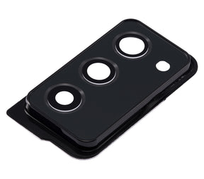 Back Camera Lens With Cover Bezel Ring Compatible For Samsung Galaxy Z Fold 2 5G Replacement (F916) (Mystic Black)