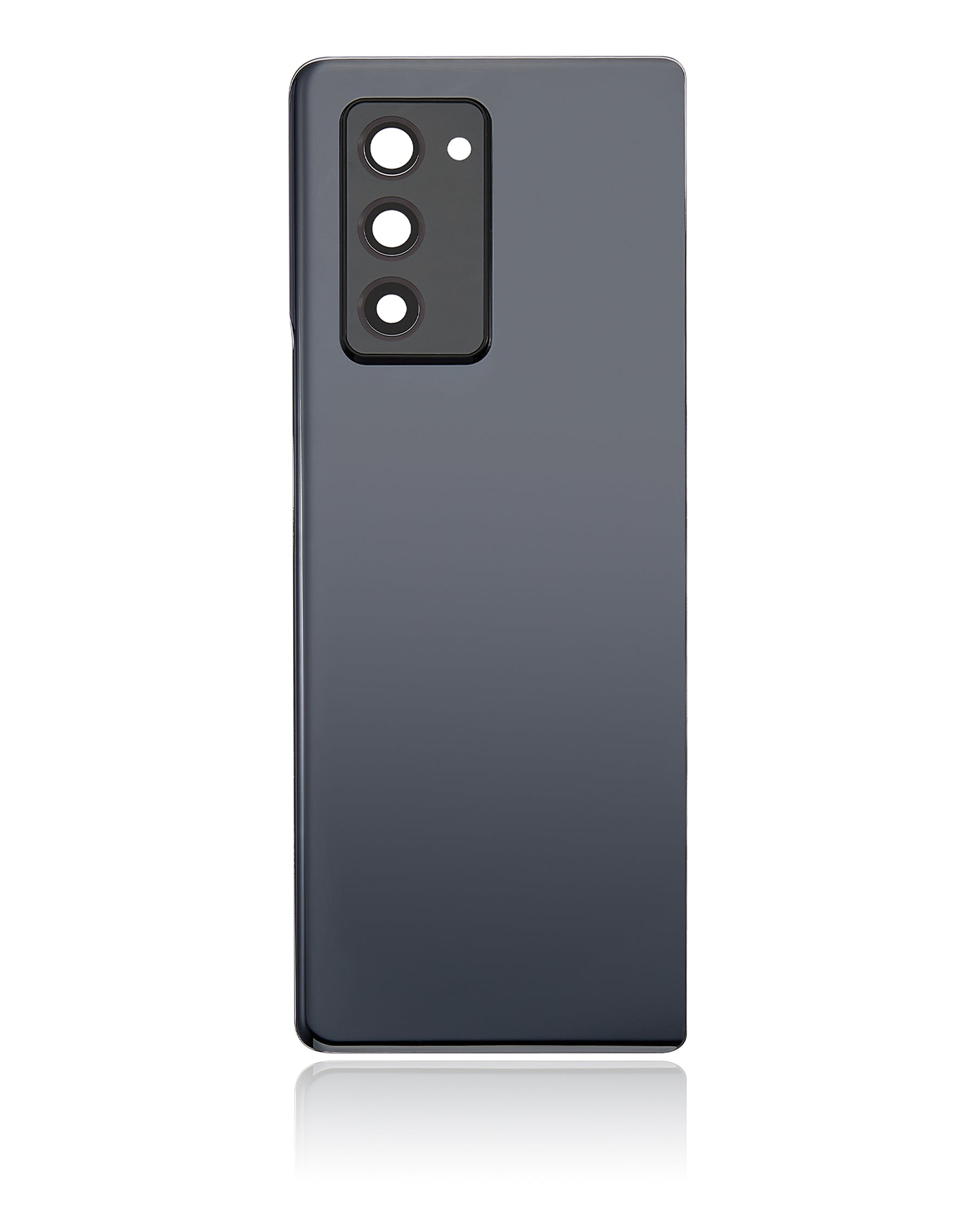 Back Cover Glass With Camera Lens Compatible For Samsung Galaxy Z Fold 2 5G Replacement (Premium) (Mystic Black)