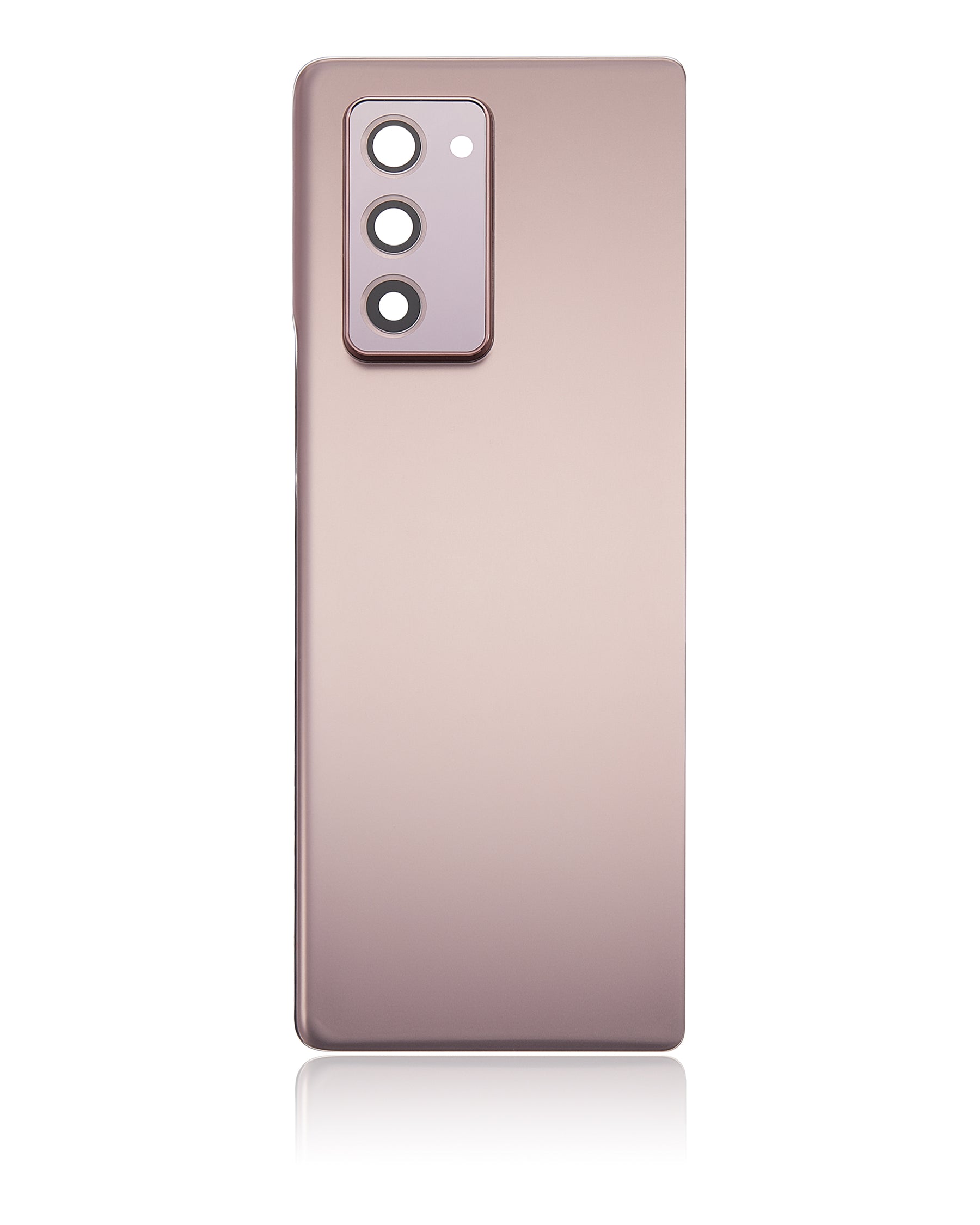 Back Cover Glass With Camera Lens Replacement  Compatible For Samsung Galaxy Z Fold 2 5G (Premium) (Mystic Bronze)