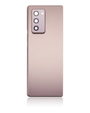 Back Cover Glass With Camera Lens Replacement  Compatible For Samsung Galaxy Z Fold 2 5G (Premium) (Mystic Bronze)