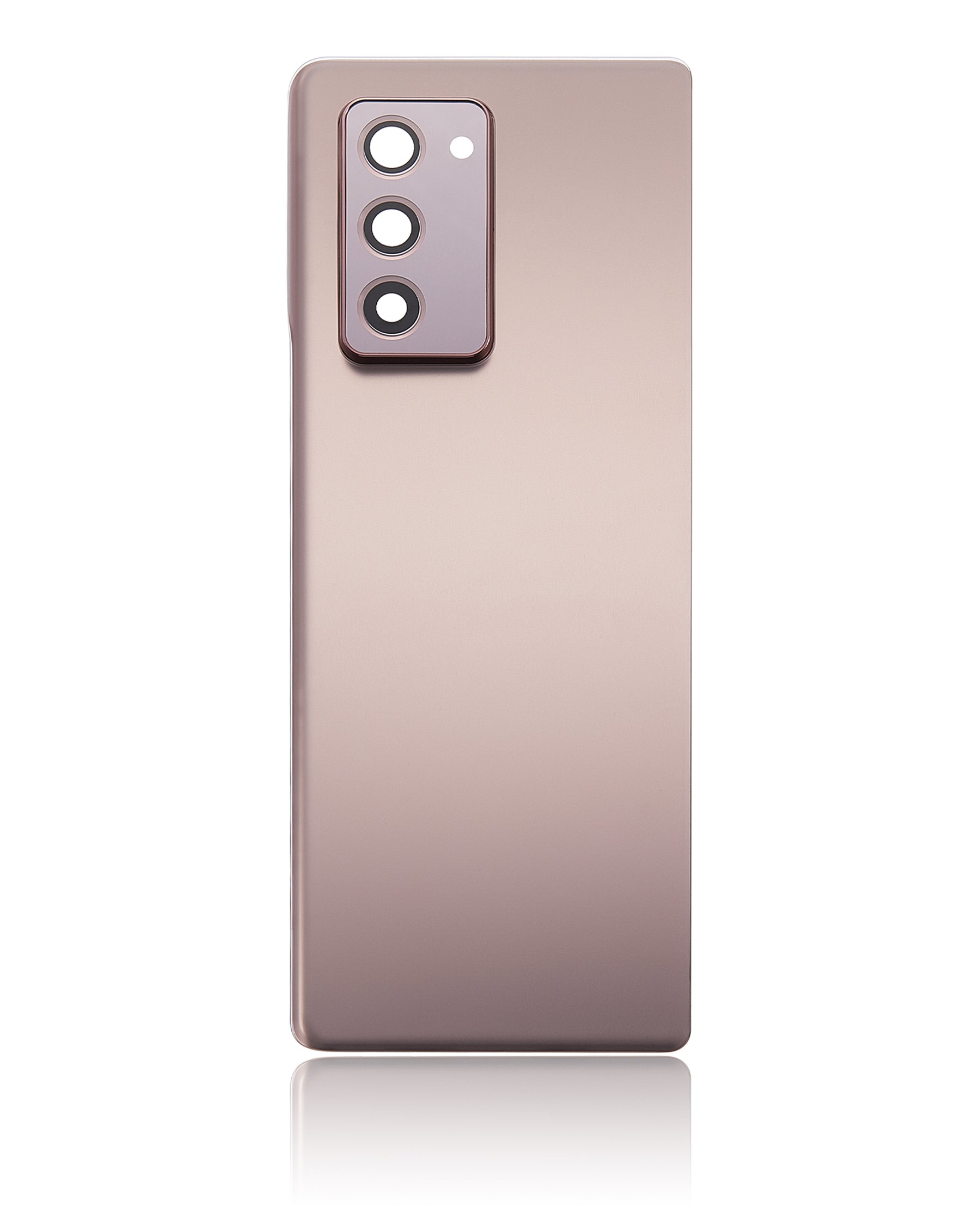 Back Cover Glass With Camera Lens Replacement  Compatible For Samsung Galaxy Z Fold 2 5G (Vemake) (Mystic Bronze)
