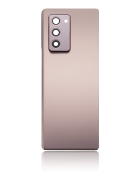 Back Cover Glass With Camera Lens Replacement  Compatible For Samsung Galaxy Z Fold 2 5G (Vemake) (Mystic Bronze)