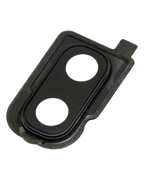 Back Camera Lens With Bracket / Bezel Compatible For Samsung Galaxy Z Flip 4G (F700) / Z Flip 5G (F707) (Mirror Black)