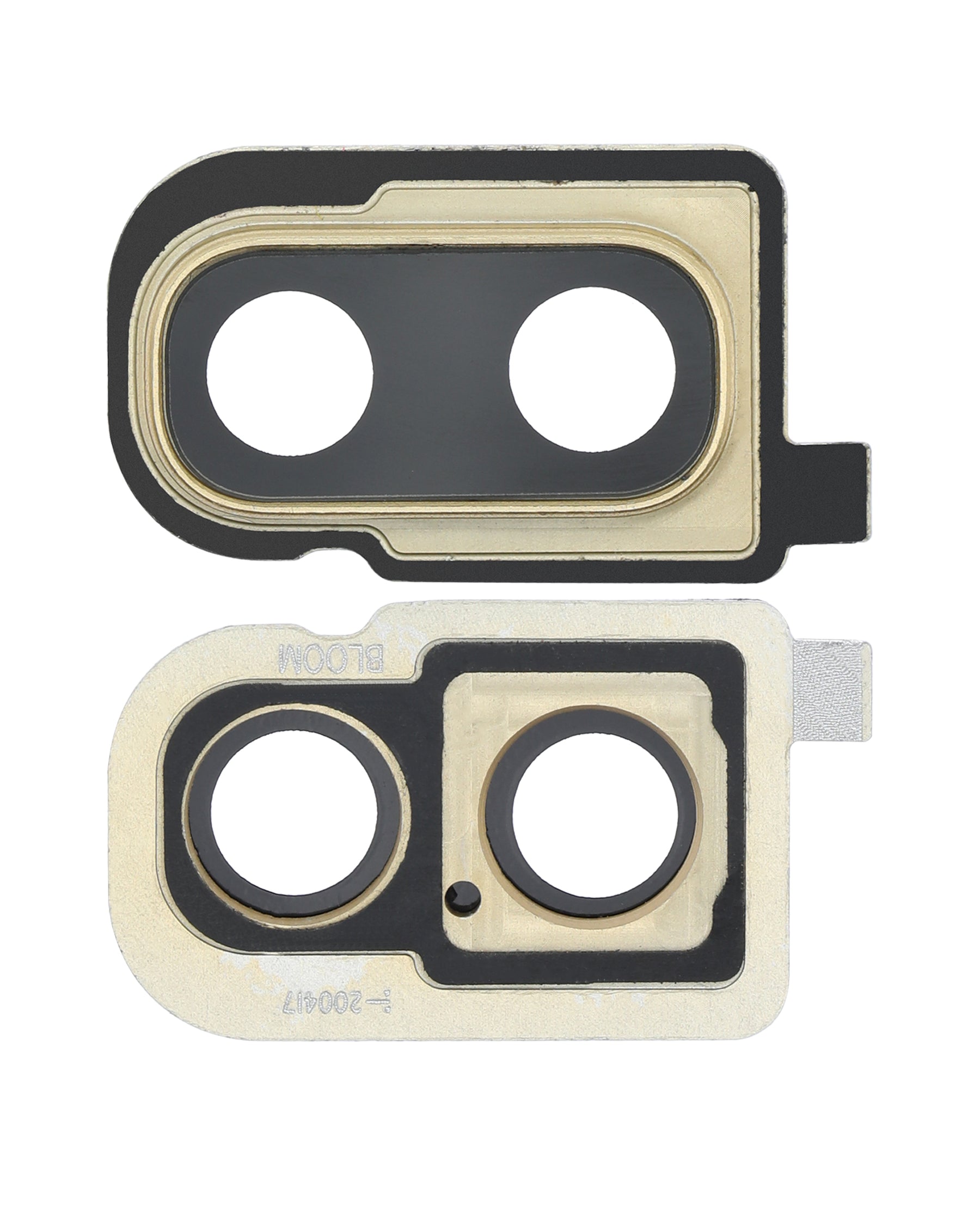 Back Camera Lens With Bracket / Bezel Compatible For Samsung Galaxy Z Flip 4G (F700) / Z Flip 5G (F707) (Mirror Gold）