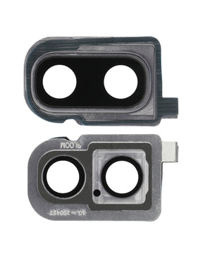 Back Camera Lens With Bracket / Bezel Compatible For Samsung Galaxy Z Flip 4G (F700) / Z Flip 5G (F707) (Mystic Gray)