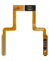 Replacement Fingerprint Reader With Flex Cable Compatible For Samsung Galaxy Z Flip (F700) (Mirror Gold)