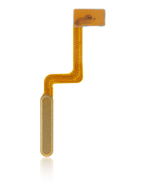 Replacement Fingerprint Reader With Flex Cable Compatible For Samsung Galaxy Z Flip (F700) (Mirror Gold)