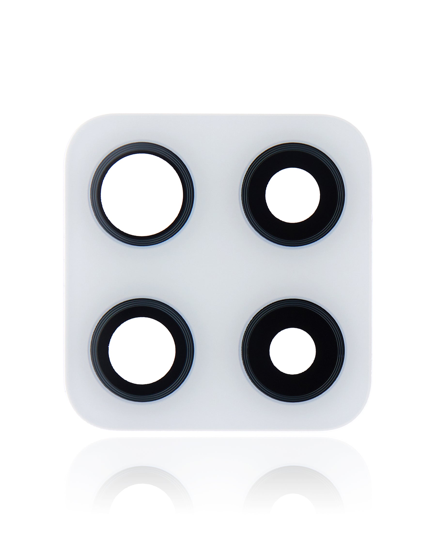 Back Camera Lens (Glass Only) With Adhesive Compatible For Samsung Galaxy A42 5G (A426 / 2020) (Prism Dot White) (10 Pack)