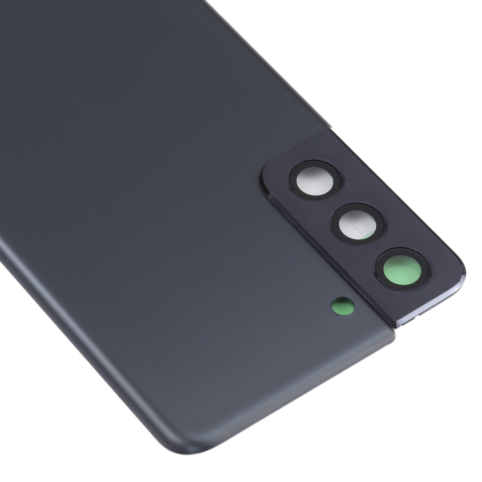 Replacement Back Cover Glass With Camera Lens Compatible For Samsung Galaxy S21 5G (No Logo) (Vemake) (Phantom Gray)