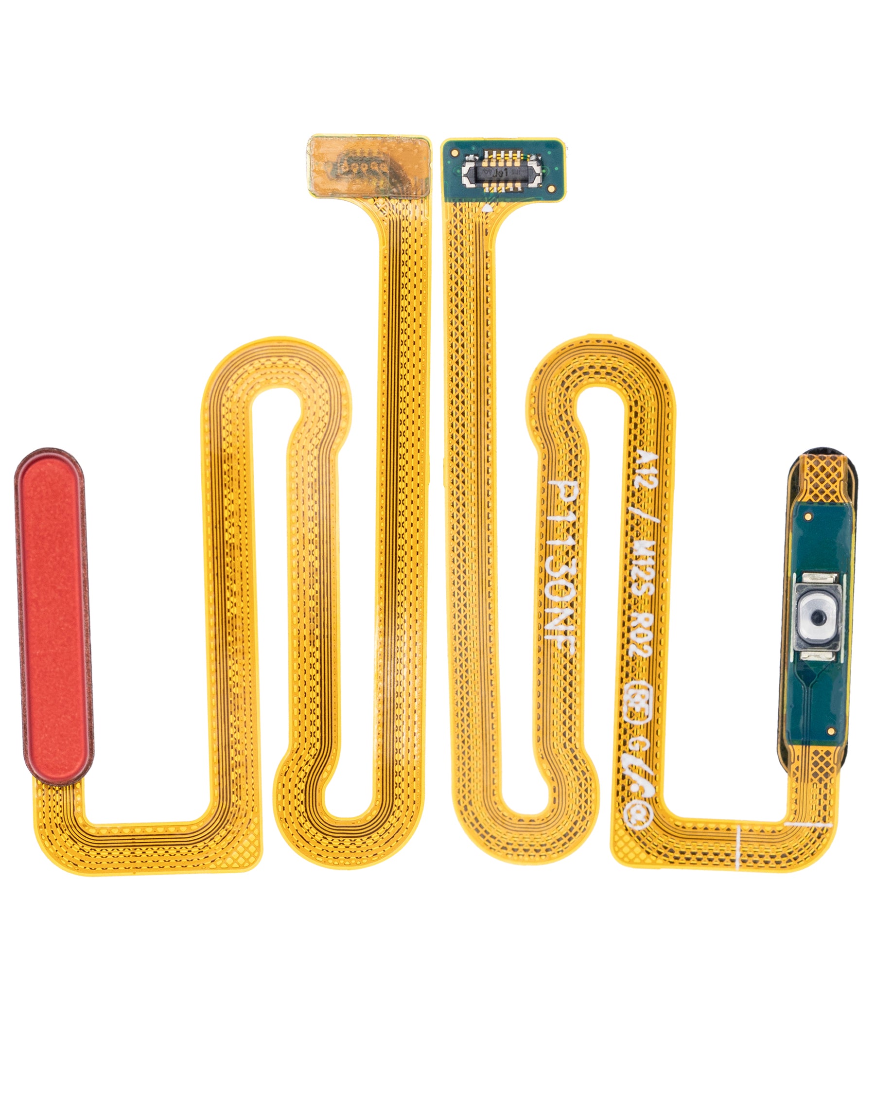 Fingerprint Reader With Flex Cable Compatible For Samsung Galaxy A12 (A125 / 2020) (Red)