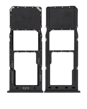 Single Sim Card Tray Compatible For Samsung Galaxy A12 (A125 / 2020) (Black)