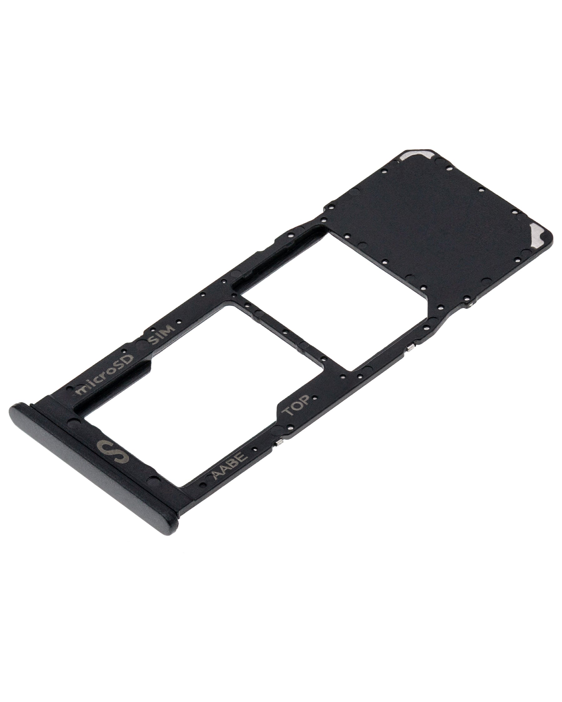 Single Sim Card Tray Compatible For Samsung Galaxy A12 (A125 / 2020) (Black)