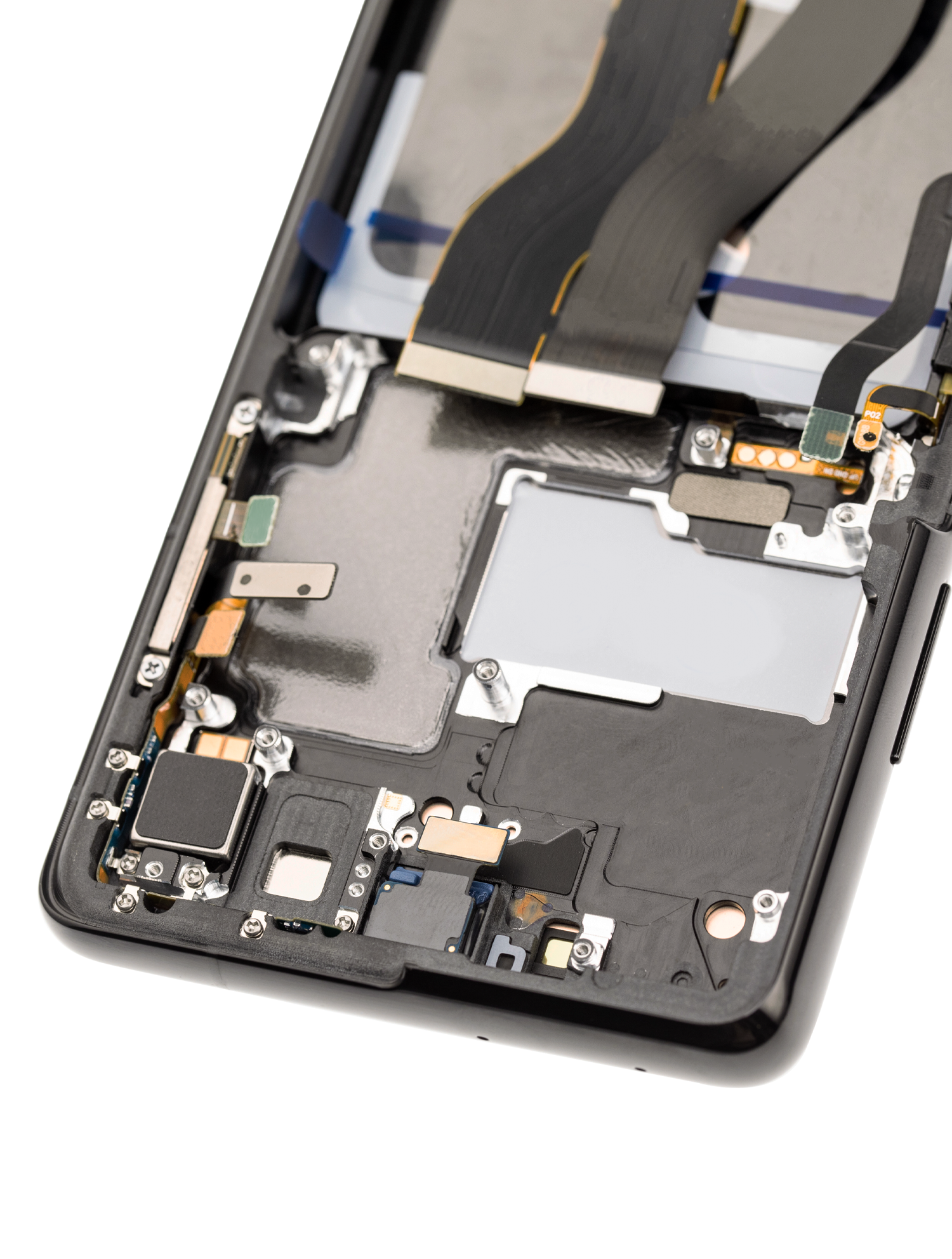 Replacement OLED Assembly With Frame Compatible For Samsung Galaxy S21 Ultra 5G (Refurbished) (Phantom Black)