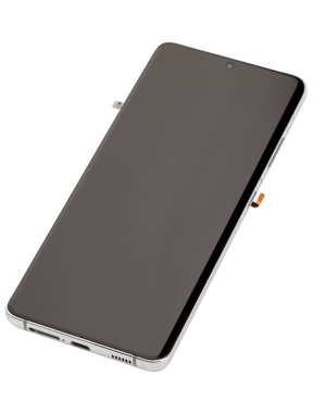 Replacement OLED Assembly With Frame Compatible For Samsung Galaxy S21 Ultra 5G (Refurbished) (Phantom Silver)