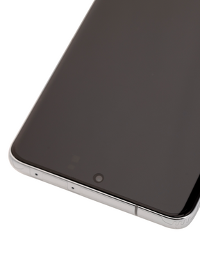 Replacement OLED Assembly With Frame Compatible For Samsung Galaxy S21 Ultra 5G (Refurbished) (Phantom Silver)