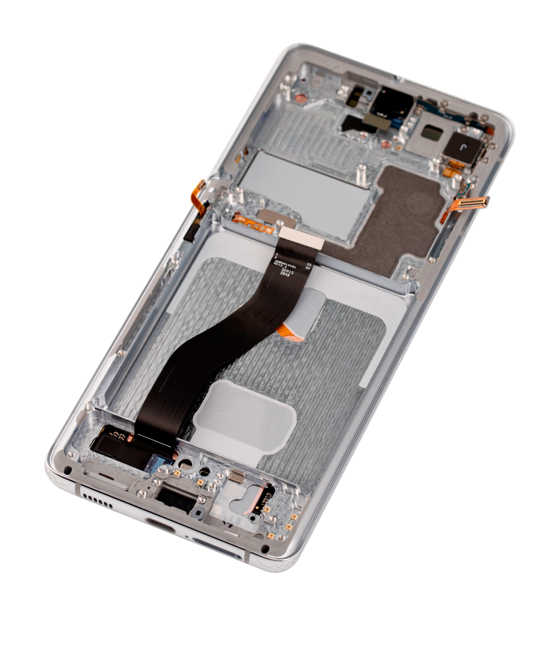 Replacement OLED Assembly With Frame Compatible For Samsung Galaxy S21 Ultra 5G (Service Pack) (Phantom Silver)