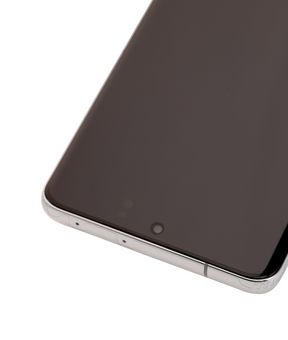 Replacement OLED Assembly With Frame Compatible For Samsung Galaxy S21 Ultra 5G (Service Pack) (Phantom Silver)