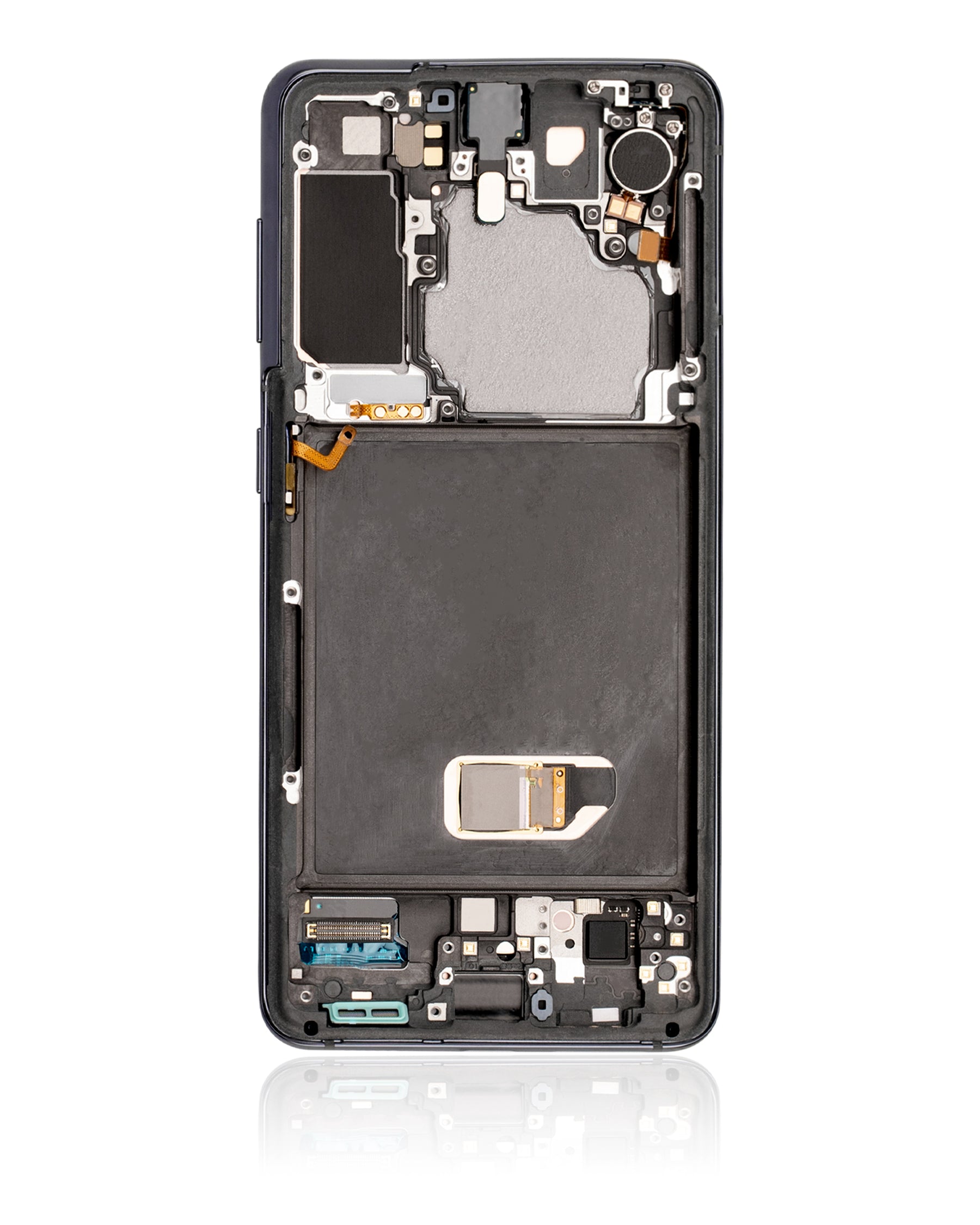 OLED Assembly With Frame Compatible For Samsung Galaxy S21 5G Replacement (Service Pack) (Phantom Gray)