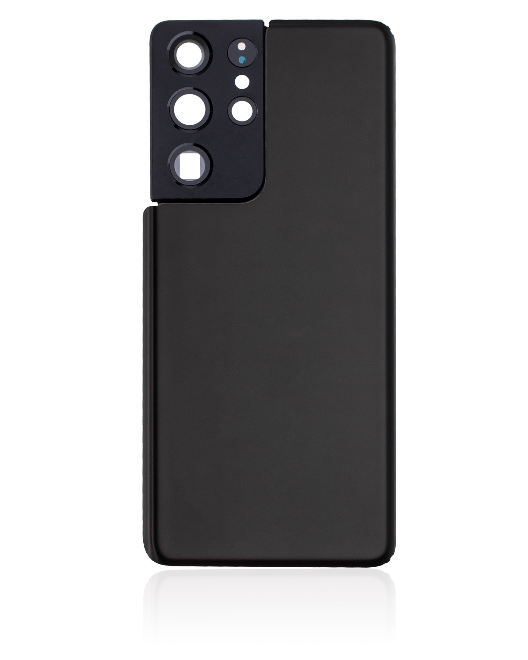 Back Cover Glass With Camera Lens Compatible For Samsung Galaxy S21 Ultra Replacement (Service Pack) (Phantom Black)