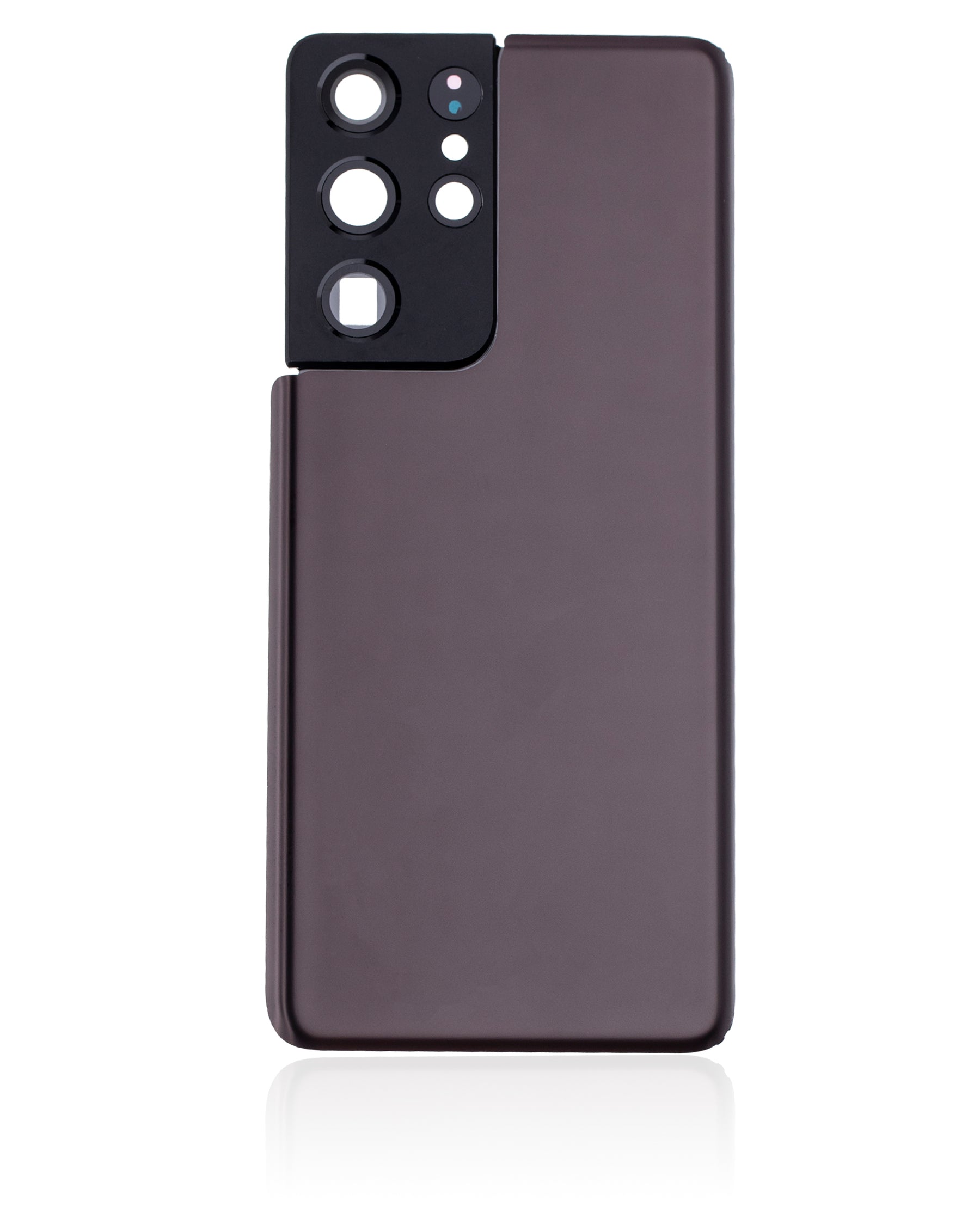 Back Cover Glass With Camera Lens Compatible For Samsung Galaxy S21 Ultra Replacement by Macfactory.Store (No Logo) (Vemake) (Phantom Brown)