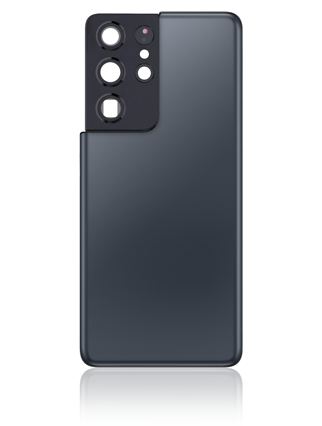 Replacement Back Cover Glass With Camera Lens Compatible For Samsung Galaxy S21 Ultra  (No Logo) (Vemake) (Phantom Navy)