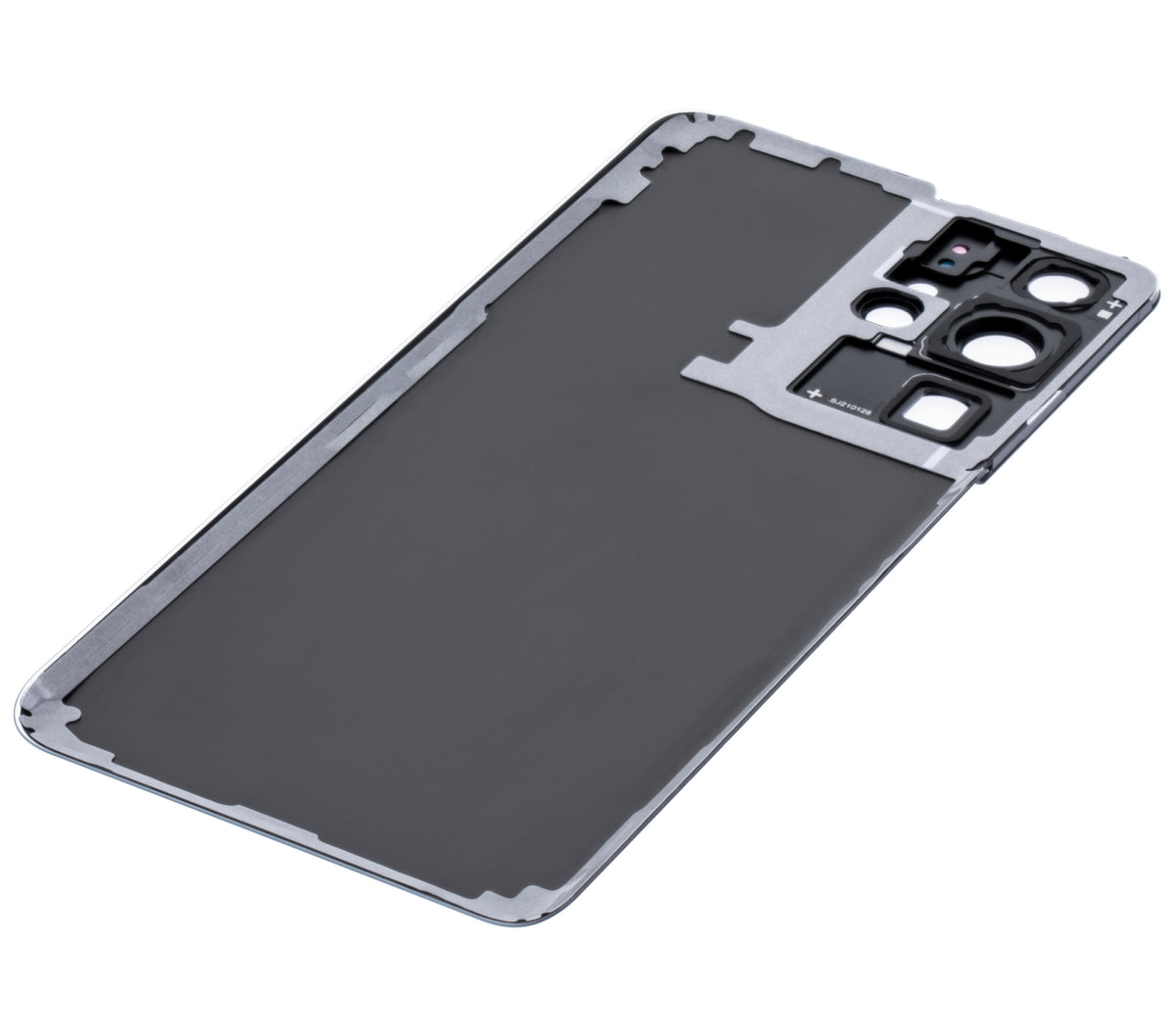 Replacement Back Cover Glass With Camera Lens Compatible For Samsung Galaxy S21 Ultra  (No Logo) (Vemake) (Phantom Navy)