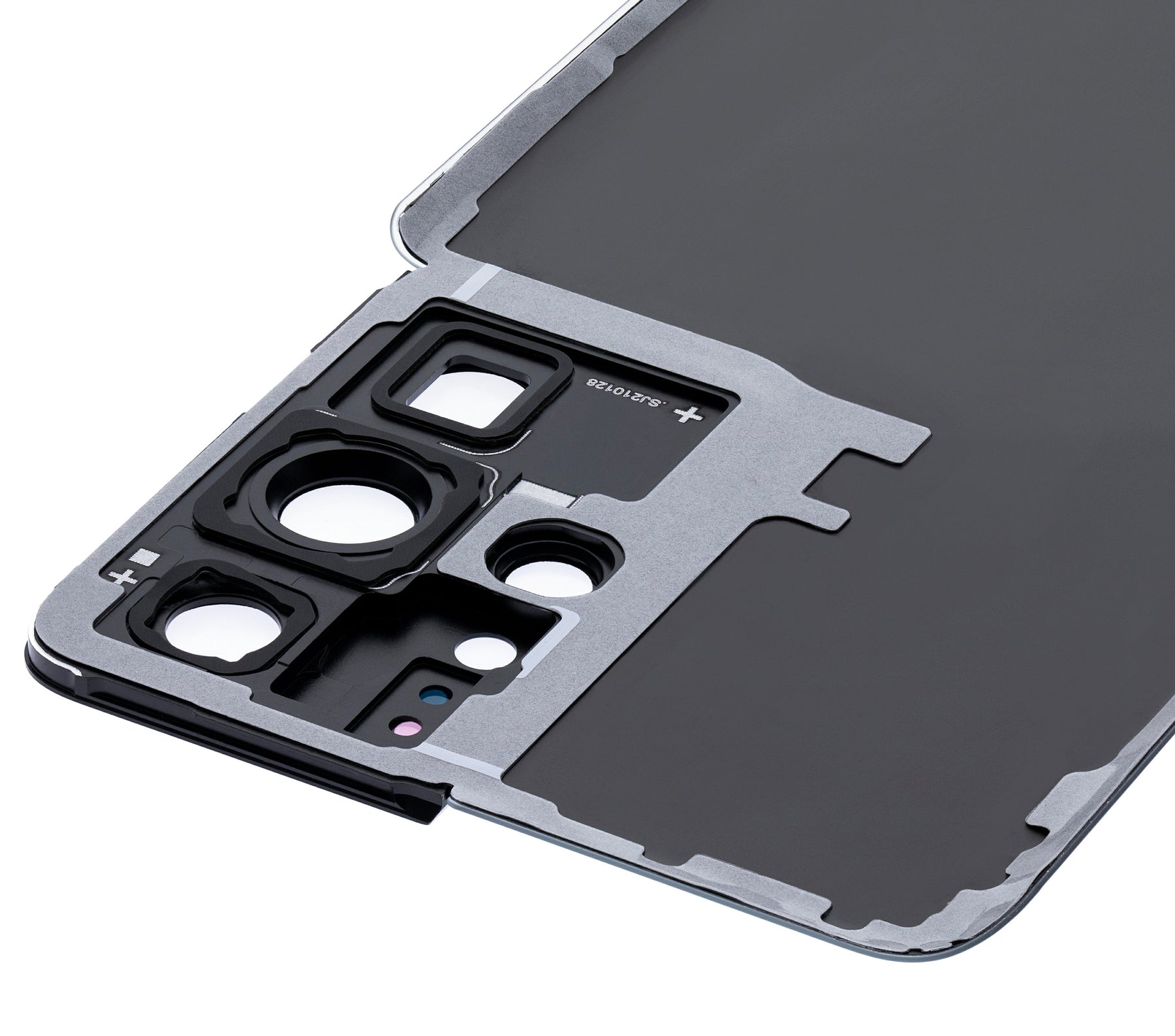 Replacement Back Cover Glass With Camera Lens Compatible For Samsung Galaxy S21 Ultra  (No Logo) (Vemake) (Phantom Navy)