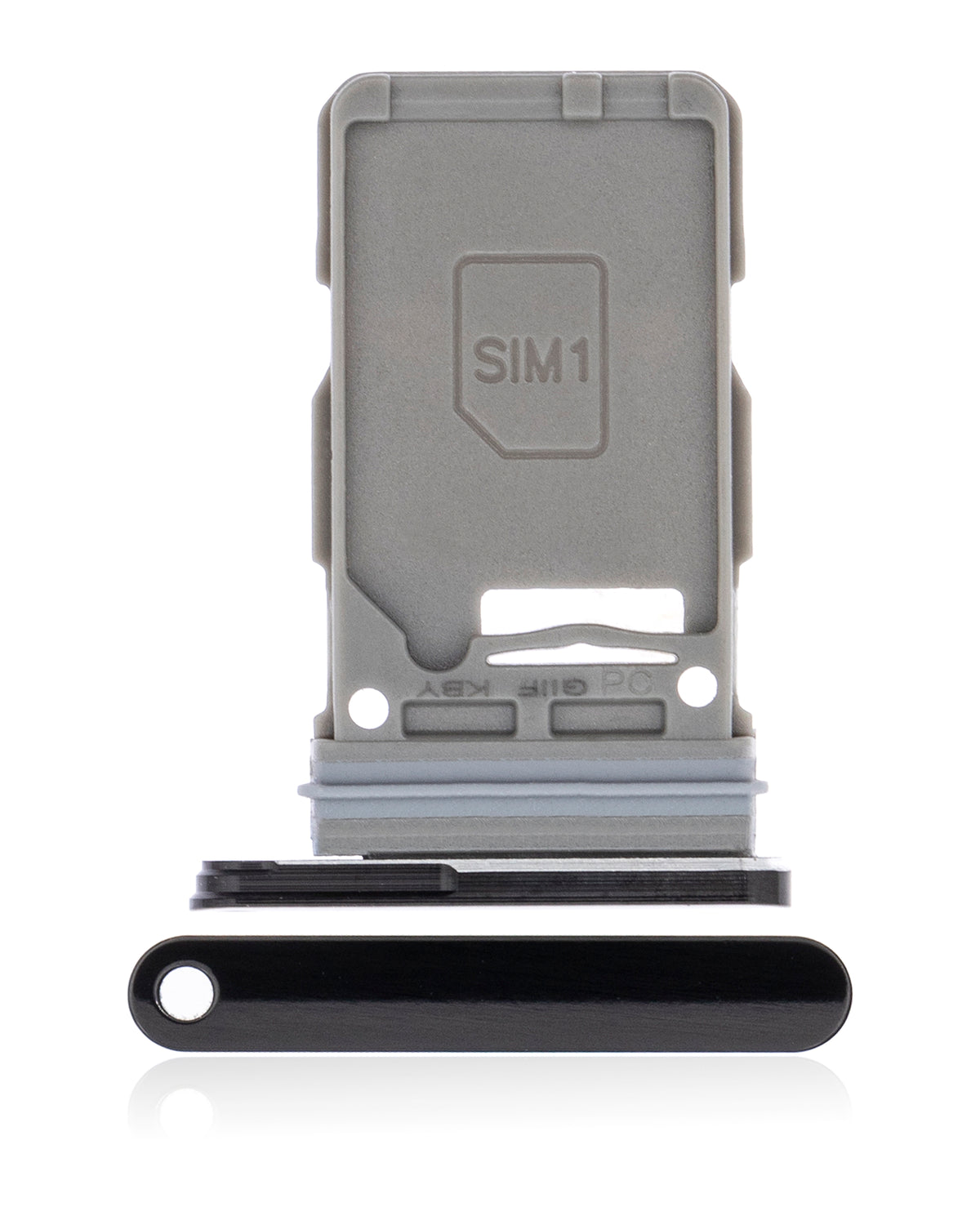 Replacement Single Sim Card Tray Compatible For Samsung Galaxy S21 Ultra(Phantom Black)