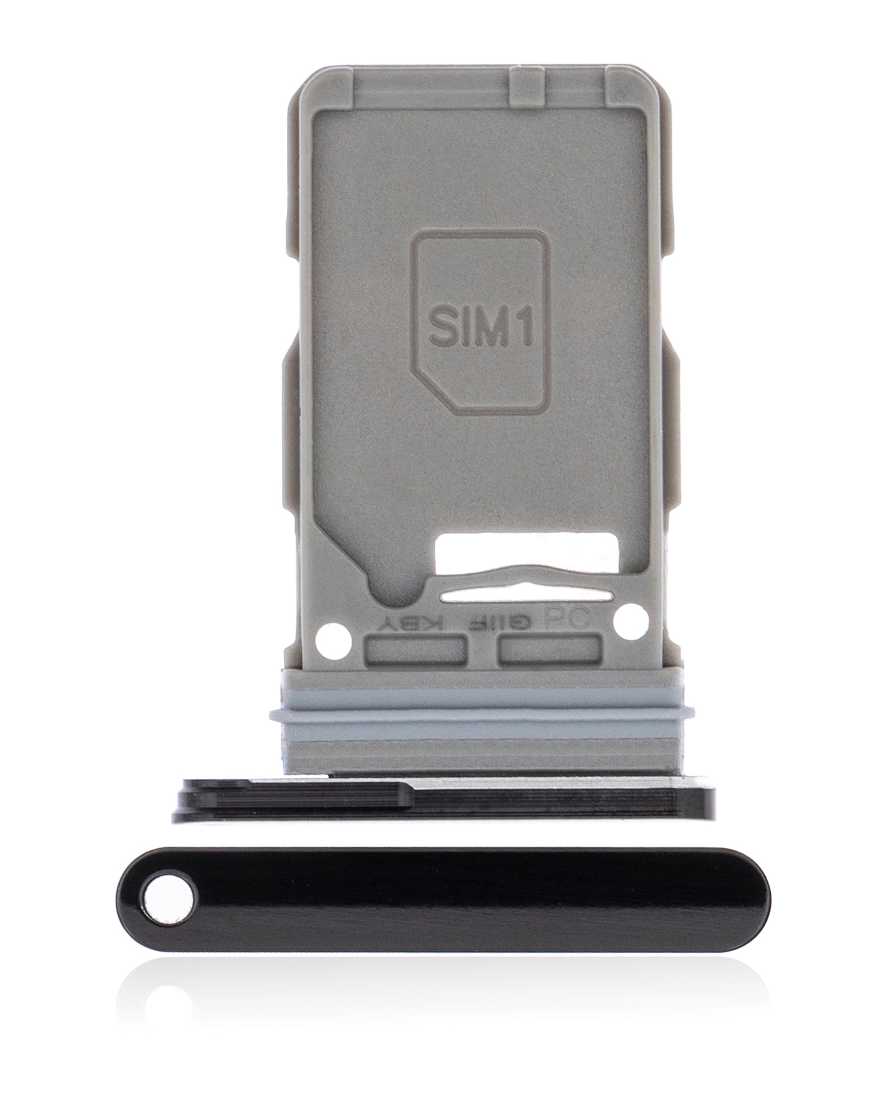 Replacement Single Sim Card Tray Compatible For Samsung Galaxy S21 Ultra(Phantom Black)