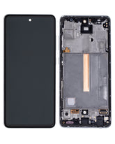 Replacement LCD Assembly With Frame (Without Finger Print Sensor) Compatible For Samsung Galaxy A52 4G (A525 / 2021) / A52 5G (A526 / 2021) / A52S (A528 / 2021) (Aftermarket : Incell) (Awesome Black)