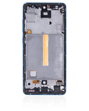 Replacement OLED Assembly With Frame Compatible For Samsung Galaxy A52 4G (A525 / 2021) / A52 5G (A526 / 2021) / A52S 5G (A528 / 2021) (Service Pack) (Awesome Blue)