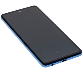 OLED Assembly With Frame Compatible For Samsung Galaxy A52 4G (A525 / 2021) / A52 5G (A526 / 2021) / A52S 5G (A528 / 2021) (Refurbished) (Awesome Blue)
