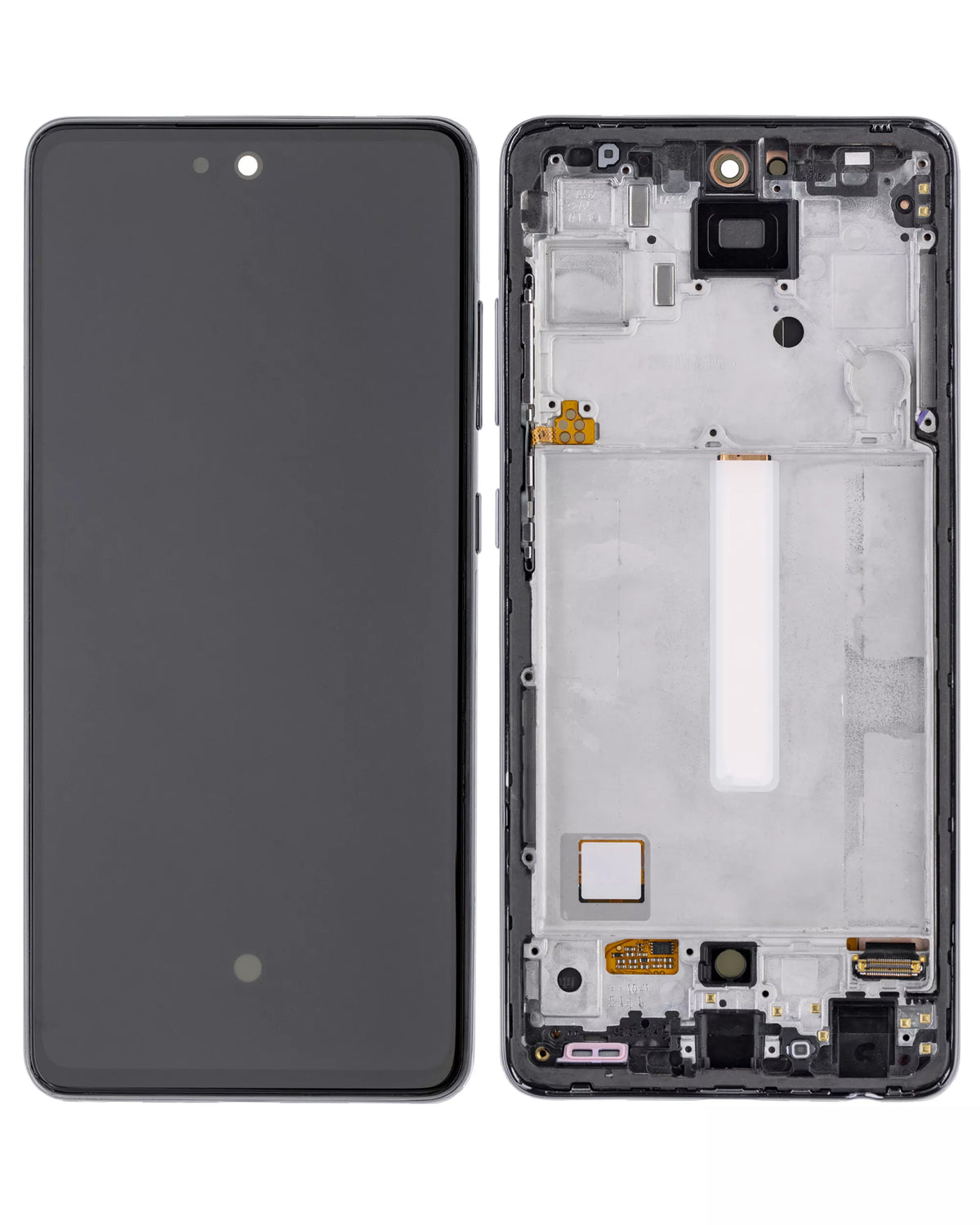 OLED Assembly With Frame Compatible For Samsung Galaxy A52 4G (A525 / 2021) / A52 5G (A526 / 2021) / A52S 5G (A528 / 2021) (Service Pack) (Awesome Black)