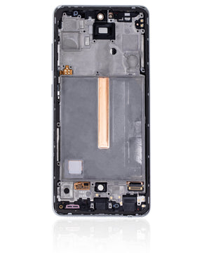 Replacement OLED Assembly With Frame Compatible For Samsung Galaxy A52 4G by Macfactory.in(A525 / 2021) / A52 5G (A526 / 2021) / A52S 5G (A528 / 2021) (Service Pack) (Awesome White)