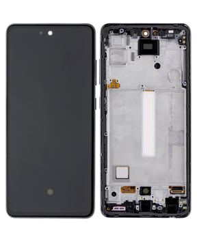 LCD Assembly With Frame (Without Finger Print Sensor) Compatible For Samsung Galaxy A52 4G (A525 / 2021) / A52 5G (A526 / 2021) / A52S (A528 / 2021) (Aftermarket : Incell) (Awesome Black)